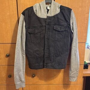 Hooded jeans/sweater Jacket